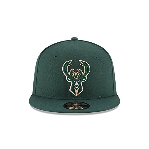 New Era NBA Milwaukee Bucks Voksen M?nd NBA 9Fifty Team Farve Basic Snapback Cap OSFA M?rkegr?n 1