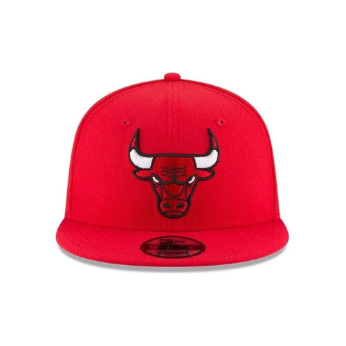 New Era NBA Chicago Bulls Men's 9Fifty Team Color Basic Snapback Cap  One Size  Red 1