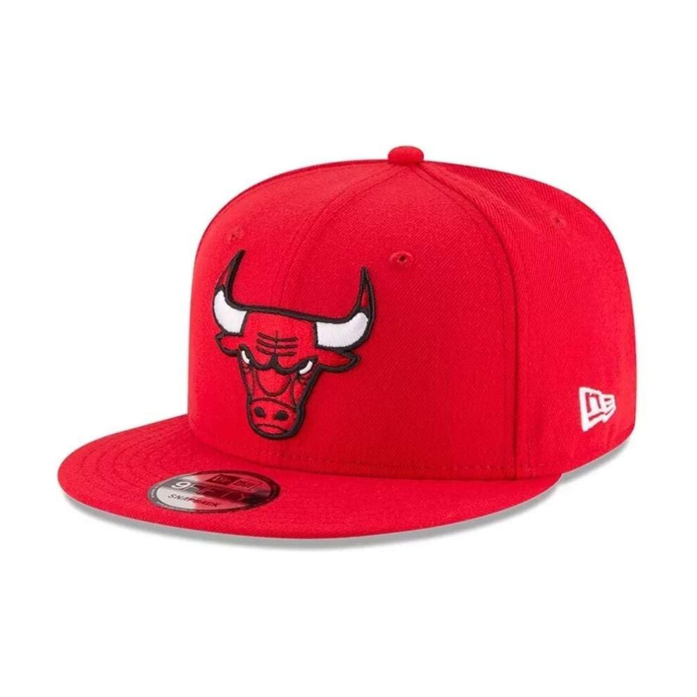 New Era Nba Chicago Bulls Men's 9Fifty Team Color Basic Snapback Cap One Size Red