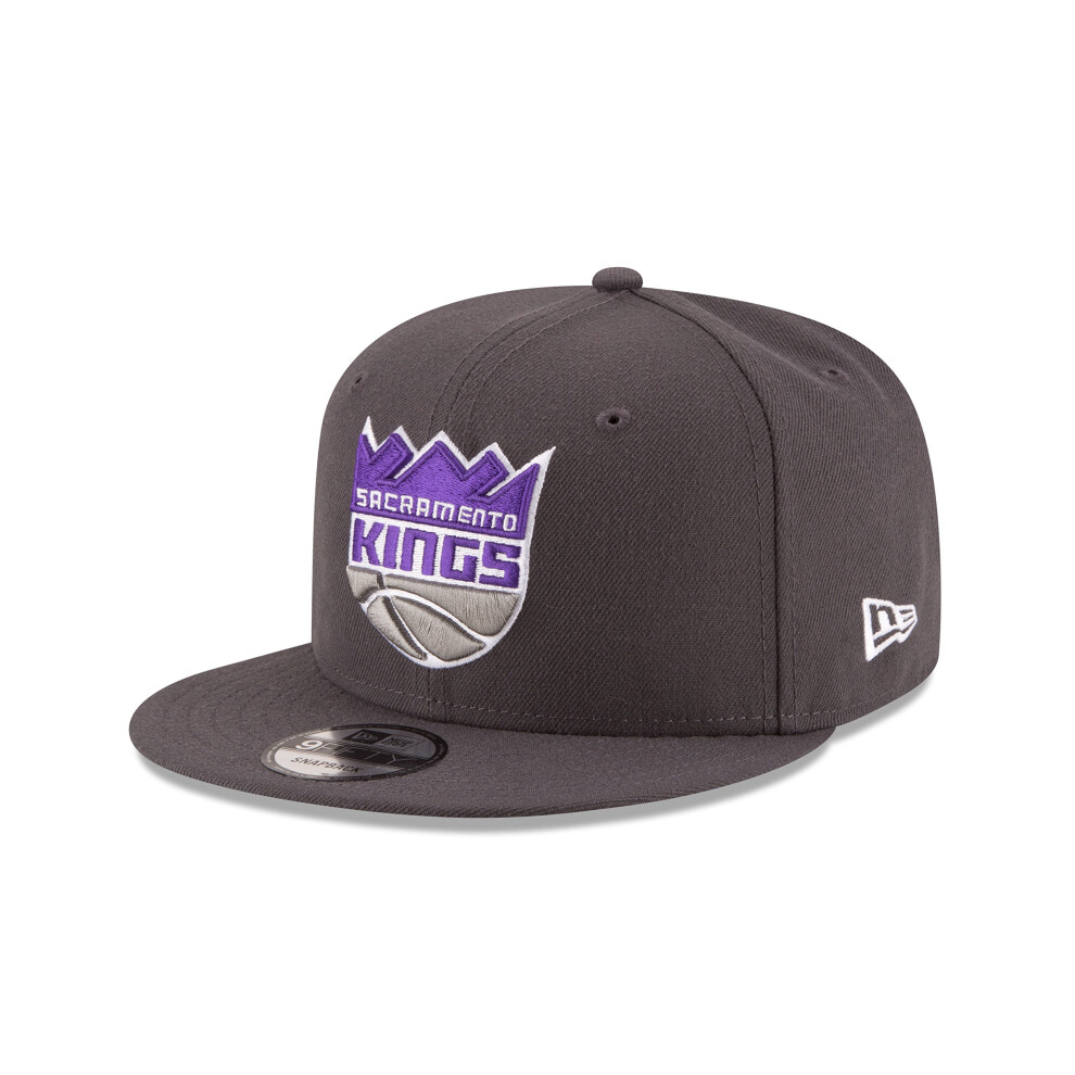 New Era Nba Sacramento Kings Men's 9Fifty Team Color Basic Snapback Cap One Size Graphite