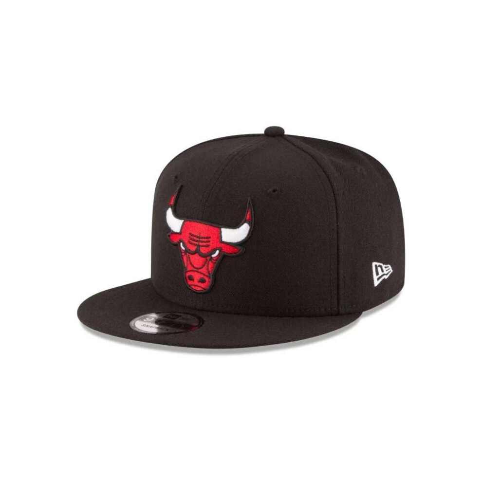 NEW ERA NBA Chicago Bulls Adult Men NBA 9Fifty Team Color Basic Snapback Cap OSFA Black