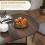 Homcom (Brown) HOMCOM Oval Kitchen Table for Dining Room, Small Space 6