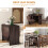 Homcom (Brown) HOMCOM Oval Kitchen Table for Dining Room, Small Space 3