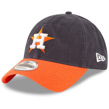 Gorra ajustable New Era Road Replica Core Classic 9TWENTY de los Houston Astros, azul marino/naranja