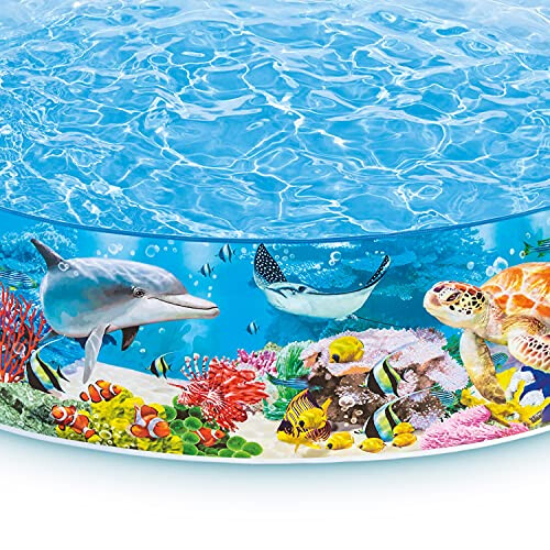 Intex Piscina Infantil Intex Azul Profundo 8 Pés x 18 Polegadas Instantânea Redonda de Plástico 1
