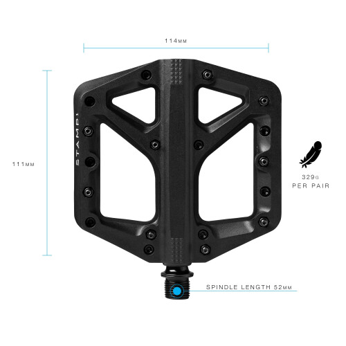 Crankbrothers Stamp 1 Large Black 1
