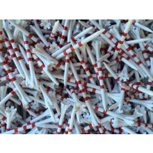 Champ 3-1/4"""" My Hite FlyTee White/Red Stripe Golf Tee 100 Count