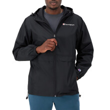 Champion mens Stadium Full Zip Jacket Left Chest Script Jacket Black-549369 XX-Large US