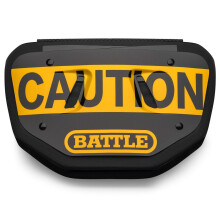 Piastra posteriore per football americano Battle Sports Caution Chrome - Giallo per adulti