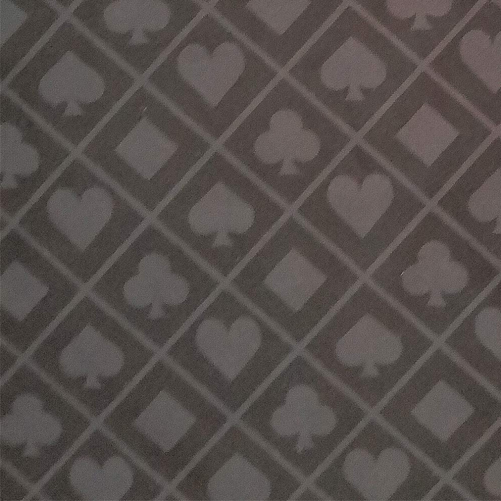 Baliken 108 x 56 pouces Section de nappe de table de poker bicolore avec motifs de diamants, cœurs, trèfles et piques Imperméable Facile à nettoy
