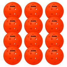 Franklin Sports X-40 Pickleballs - Bolas de Pickleball ao Ar Livre - 12 Pacote - Aprovadas pela USA Pickleball