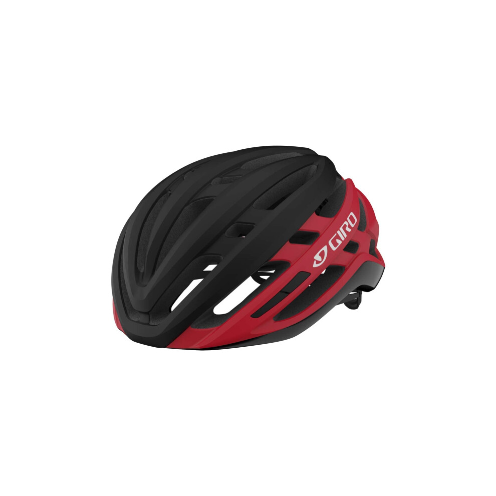 Giro Agilis MIPS Mens Road Cycling Helmet - Matte Black/Bright Red (2022)  Large
