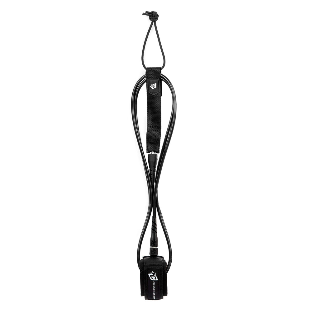 Creatures of Leisure ICON Shortboard Leash - 6 FT - Black