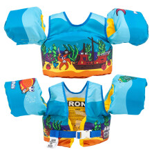Body Glove Paddle Pals Kids Swim Vest USCG and Transport Canada Approved Kids Life Jacket Fits 30-50 LBS Polyester Level 70 (Type III) PFD - Fishtan