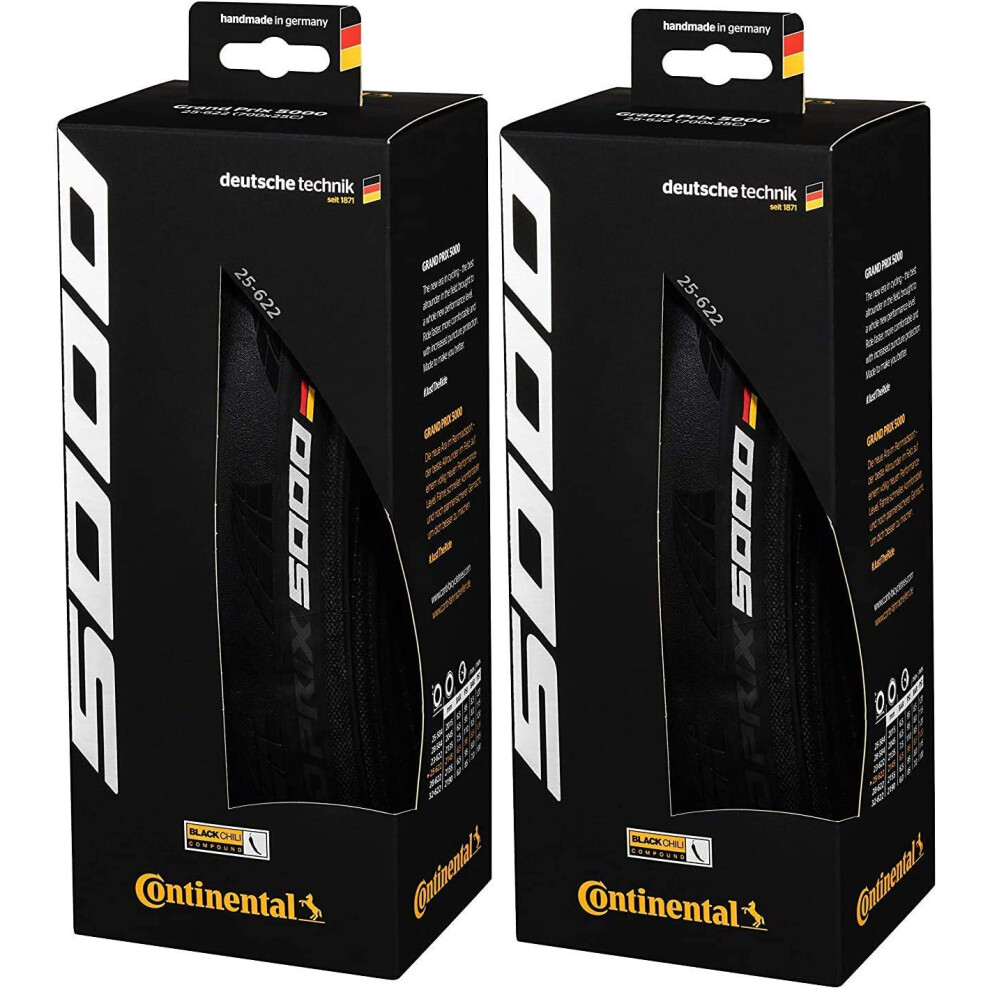 Continental Grand Prix 5000 650B X 28 Schwarz-Bw + Black Chili 2 St Ck-image