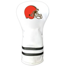 Team Golf NFL Cleveland Browns Witte Vintage Driver Hoofddeksel Witte Vintage Driver Golf Club Headcover Nauwsluitend Ontwerp Retro Design