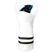 Team Golf NFL Carolina Panthers White Vintage Fairway Head Cover White Vintage Fairway Golf Club Headcover Form Fitting Design Retro Design