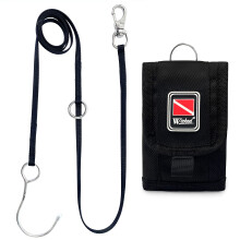 WICKED Scuba 316 Edelstahl-Mehrpunkt-Riffhaken, 1,2 1,8 m lang, Black Abyss