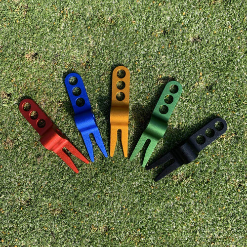 ONESHOTGOLF Aluminium Divot Pivot Tool Replicant Style (gr?n) 2