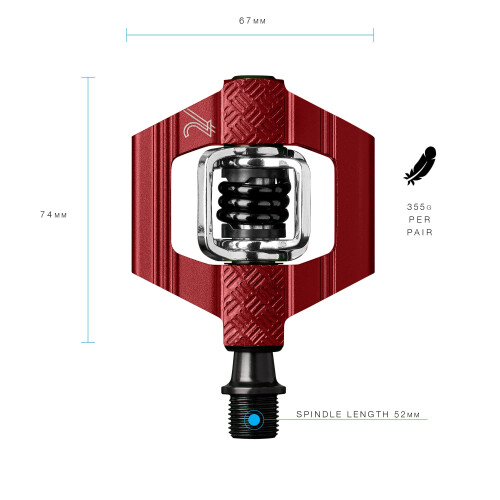 Crankbrothers MTB Pedaler Candy 2 R?d 1