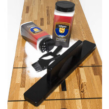 YDDS Shuffleboard-Sand mit Shuffleboard-Brste  Shuffleboard-Wachs-Set fr Shuffleboard-Tisch + Shuffleboard-Brste + Mini-Kehrschaufel und Brste