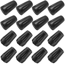 Accesorios para bastones de trekking Diooid: dos puntas de goma diferentes (paquete de 16), puntas de repuesto duraderas para bastones de trekkin