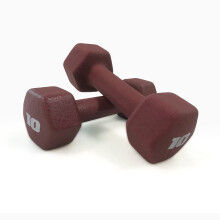 CAP Barbell Neoprene Dumbbell Gewichten 10 lb Paar Crimson