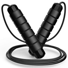Jump Rope Tangle-Free Rapid Speed Jumping Rope Cable with Ball Bearings for Women Men and Kids Adjustable Steel Jump Rope Workout with Foam Handl