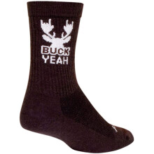 ???tse? p?d??as?a?/t?e???at?? SockGuy Wool Crew 6 ??ts?? Buck Yeah (Buck Yeah - L/XL)