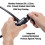 Master Lock Cadeado de bicicleta com cabo Master Lock 8364DCC com chave de 5 ps de comprimento preto 3