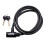 Master Lock Cadeado de bicicleta com cabo Master Lock 8364DCC com chave de 5 ps de comprimento preto 1