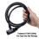 Master Lock Cadeado de bicicleta com cabo Master Lock 8364DCC com chave de 5 ps de comprimento preto 4