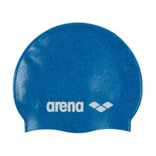 Gorro de nataci n unisex de silicona reciclada Arena Junior para ni as y ni os, c modo y duradero, talla nica, azul y multicolor.