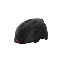 Casco de ciclismo recreativo juvenil Giro Scamp MIPS II - Negro mate/Rojo - Talla extra (45-49 cm)