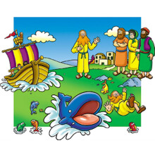 Little Folk Visuals Begynderbibel: Jonah Precut Flanell/filtbr?t figurer 11 stykker s?t