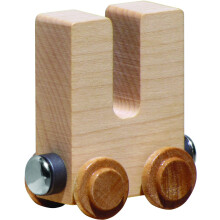 NameTrains Clear Finish Letter Car - Made in USA (U)