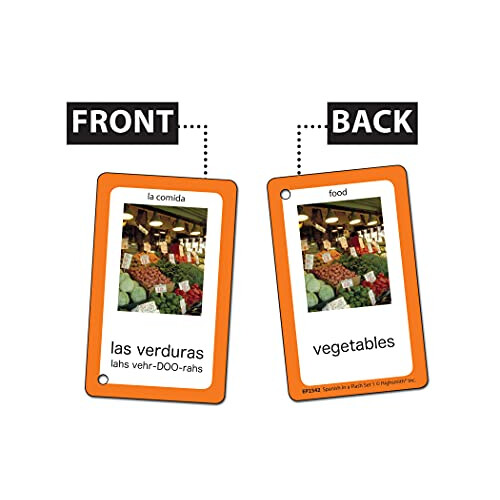 Edupress Spanish Flash Cards Set 1 (EP62342) 1