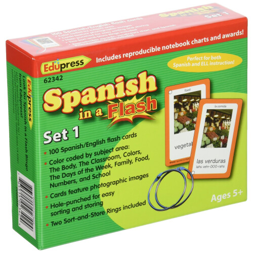 Edupress Spanish Flash Cards Set 1 (EP62342)