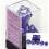 Jeu de 7 d   s poly   driques opaques - Violet et blanc 3
