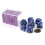 Jeu de 7 d   s poly   driques opaques - Violet et blanc 1