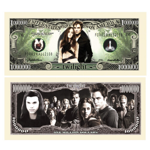 Twilight $Million Dollar$ Novelty Bill Samlarobjekt
