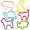 Silly Bandz Haustiere     24er-Pack 1