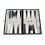 Set de Backgammon en Cuir Synthétique - Champ en Velours Incrusté, 15 pouces, Noir 1