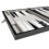 Set de Backgammon en Cuir Synthétique - Champ en Velours Incrusté, 15 pouces, Noir 2