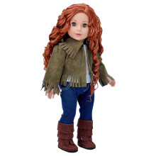 Siege Jacket - 4 Piece Outfit - Jacket Tank Top Jeans and Boots - Kläder passar 18 tum Doll - (Doll ingår inte)