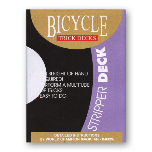Murphy's Magic Stripper Deck Bicycle (blauw) van US Playing Card - Trick