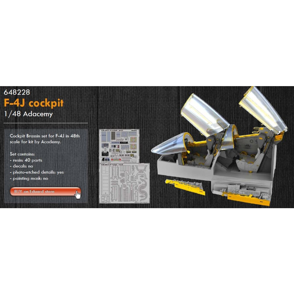 Eduard Brassin 1:48 - Cockpit Du F-4J Phantom Ii (Aca)-image