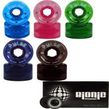 Kolieska na korcule Purple Atom Pulse s bionick mi lo iskami