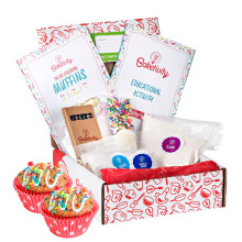 BAKETIVITY Kids Baking DIY Activity Kit - Bake Delicious Confetti Muffins with Pre-Measured Ingredients - Best Gift Idea for Boys and Girls Ages 6-12
