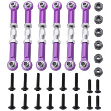 6PCS Hobbypark 106017 106617 Aluminium Turnbuckle Steering Linkage Rod til 1/10 Redcat Volcano EPX/Pro Shockwave Tornado S30 Volcano S30 Tornado